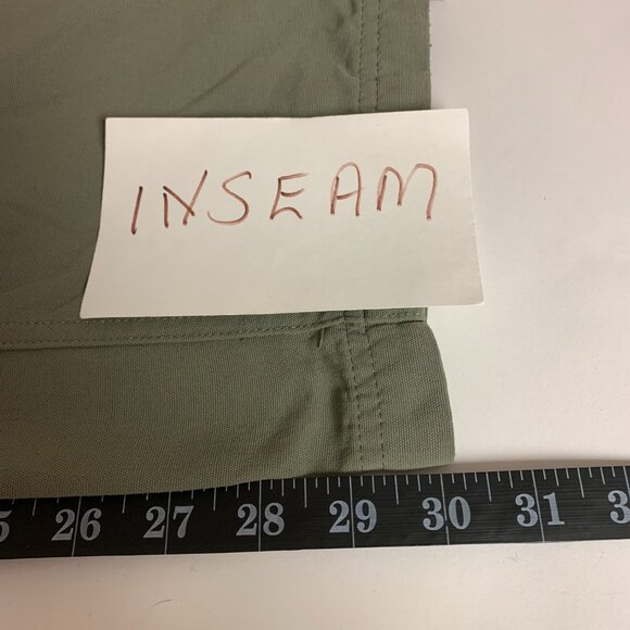 Columbia Mens Pants Size 38W Green Zip Off Legs Gorpcore Rugged Utility Hiking - Picture 9 of 12